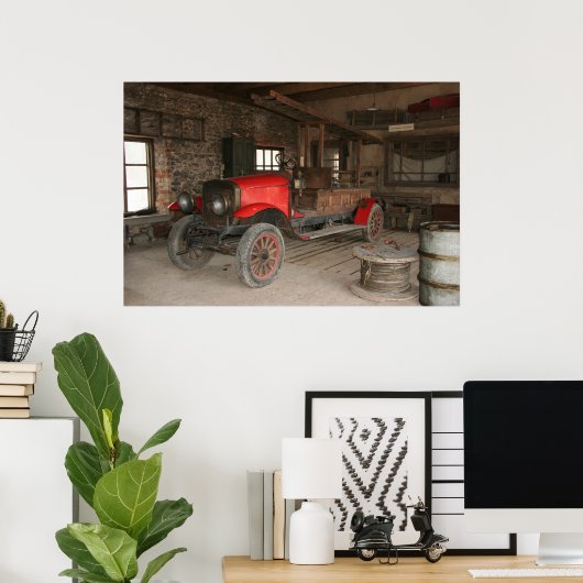 Antiker Motor Poster (Heimbüro)