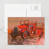 Antiker Motor Postkarte (Vorne/Hinten)