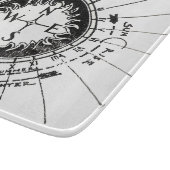 Antiker Navigationskompass Schneidebrett (Ecke)