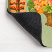Antiker Obstkorb in Kunstoptik Mousepad (Ecke)