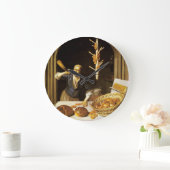 ANTIKER OFEN-BÄCKER, BÄCKEREI-BROT-GESCHÄFT GROßE WANDUHR (Zuhause)