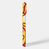 Antiker Oktopus auf gelbem Mikrodot Case-Mate iPhone Hülle (Rückseite / Rechts)