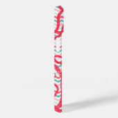 Antiker Oktopus auf Korallen und Aqua Chevrons Case-Mate iPhone Hülle (Rückseite / Rechts)