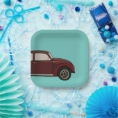 Antiker Oldtimer Geburtstag Pappteller (Party)