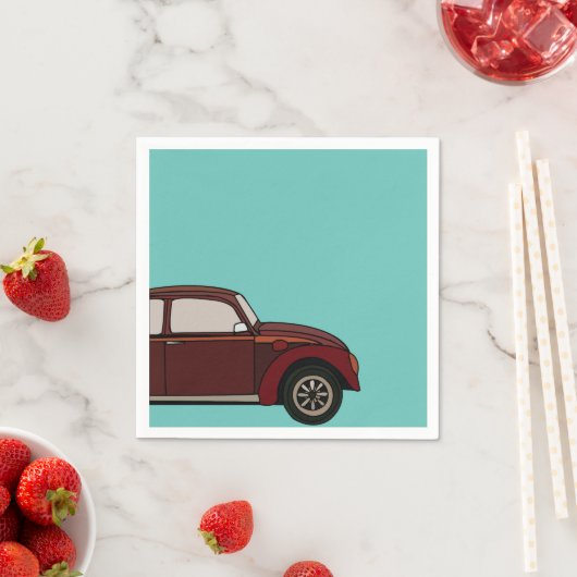 Antiker Oldtimer Geburtstag Serviette (Beispiel)