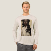 Antiker Onyx Tri-Blend Shirt (Volle Vorderseite)