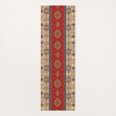 Antiker Orientaler Türkischer Roter Ottoman Kilim  Yogamatte (Rückseite)