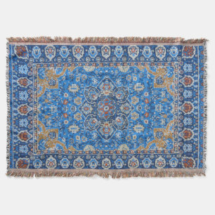 Antiker orientalischer blauer türkischer Persertep Decke