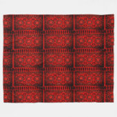 Antiker orientalischer Teppich-Look - rötlich Fleecedecke (Vorderseite (Horizontal))