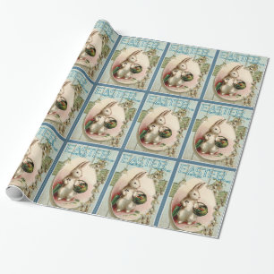 Antiker Osterhase Geschenkpapier