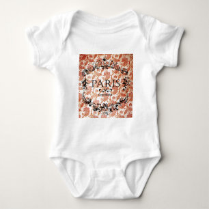 Antiker Pariser Damast Baby Strampler