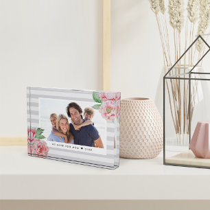 Antiker Peony Strip Fotoblock