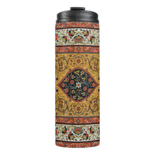 Antiker persischer reicher Teppich Eleganter Teppi Thermosbecher