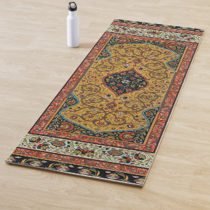 Antiker persischer reicher Teppich Eleganter Teppi Yogamatte