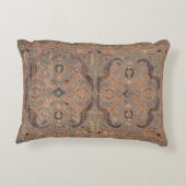 Antiker Persischer Teppich Brown Orange Dekokissen (Rückseite)