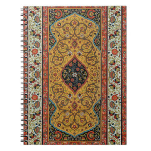Antiker persischer Teppich Elegantes Design Notizblock