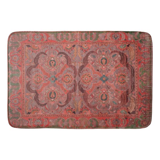 Antiker Persischer Teppich Roter Badematte (Vorderseite)