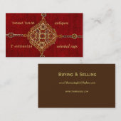 Antiker persischer Teppich Visitenkarte (Vorne/Hinten)