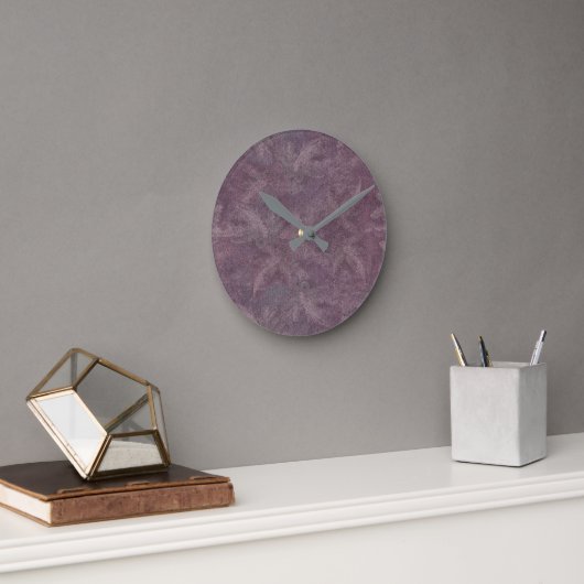 Antiker Pflaumen-Libellen-Tanz Runde Wanduhr (Büro)