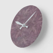 Antiker Pflaumen-Libellen-Tanz Runde Wanduhr (Winkel)