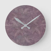 Antiker Pflaumen-Libellen-Tanz Runde Wanduhr (Vorderseite)