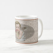 ANTIKER PORZELLANJUNGE KAFFEETASSE (VorderseiteRechts)