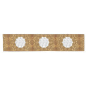 Antiker Rahmen I + Ihr Bild & Backgr. Kurzer Tischläufer (Horizontal)