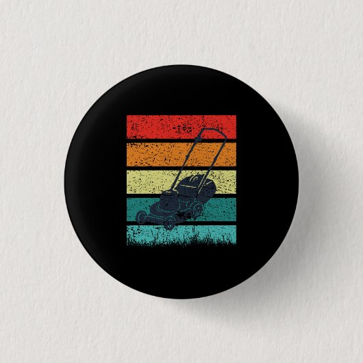 Antiker Rasenmäher Button (Vorderseite)