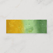 Antiker Regenbogen/Libelle Mini Visitenkarte (Rückseite)