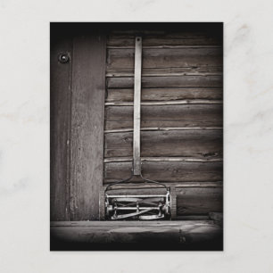 Antiker Regenmäher Postkarte