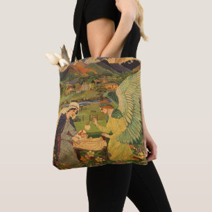 Antiker religiöser Wandteppich mit Jesus Christus  Tasche