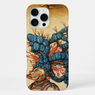 ANTIKER RITTERHELM MIT ROTEN BLAUEN FEDERN iPhone 16 PRO MAX HÜLLE