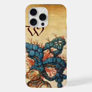 ANTIKER RITTERHELM MIT ROTEN BLAUEN FEDERN iPhone 15 PRO MAX HÜLLE