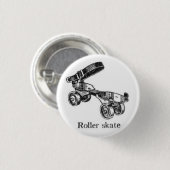 Antiker Rollschuhknopf Button (Vorne & Hinten)