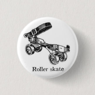 Antiker Rollschuhknopf Button