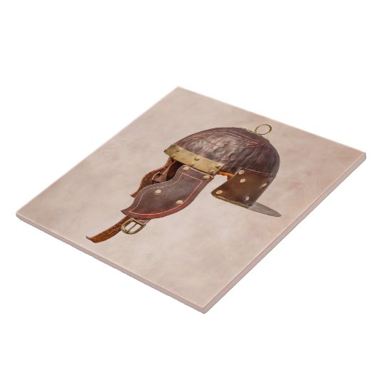 Antiker römischer Militärhelm Fliese (Seite)