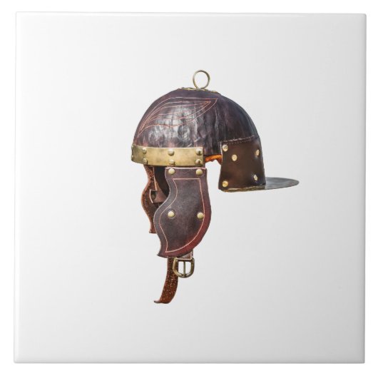 Antiker römischer Militärhelm Fliese (Vorderseite)
