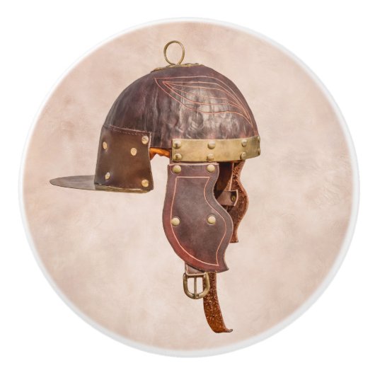 Antiker römischer Militärhelm Keramikknauf (Vorderseite)