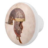 Antiker römischer Militärhelm Keramikknauf (Rechts)