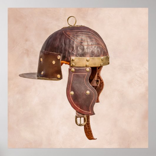 Antiker römischer Militärhelm Poster (Vorne)