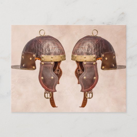 Antiker römischer Militärhelm Postkarte (Vorderseite)