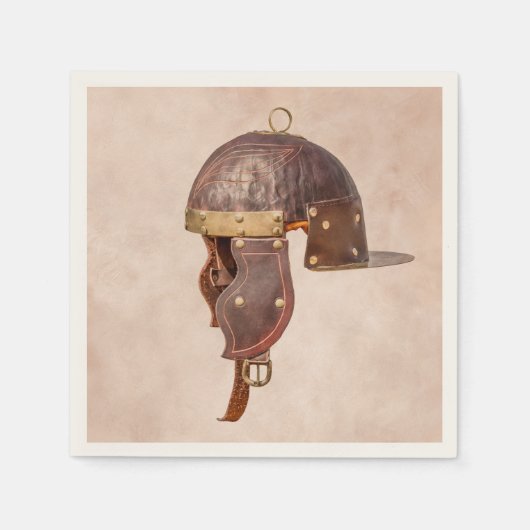 Antiker römischer Militärhelm Serviette (Vorderseite)