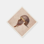 Antiker römischer Militärhelm Serviette (Ecke)