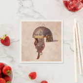 Antiker römischer Militärhelm Serviette (Beispiel)