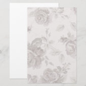 Antiker Rosa Rosenhengst Briefpapier (Vorne/Hinten)