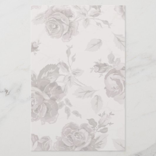 Antiker Rosa Rosenhengst Briefpapier (Vorderseite)