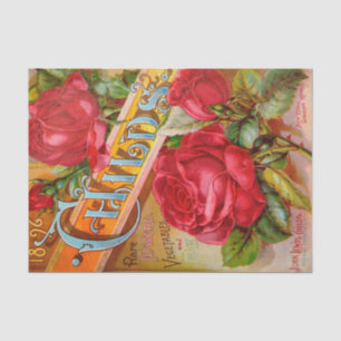 Antiker Rosen-Katalog 10" X 15" Seidenpapier