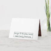 Antiker Rosen Mother´s Tag Karte (Rückseite)