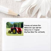 Antiker roter Bauerntraktor (Insitu)