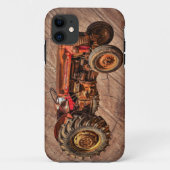 Antiker roter Traktor Case-Mate iPhone Hülle (Rückseite)